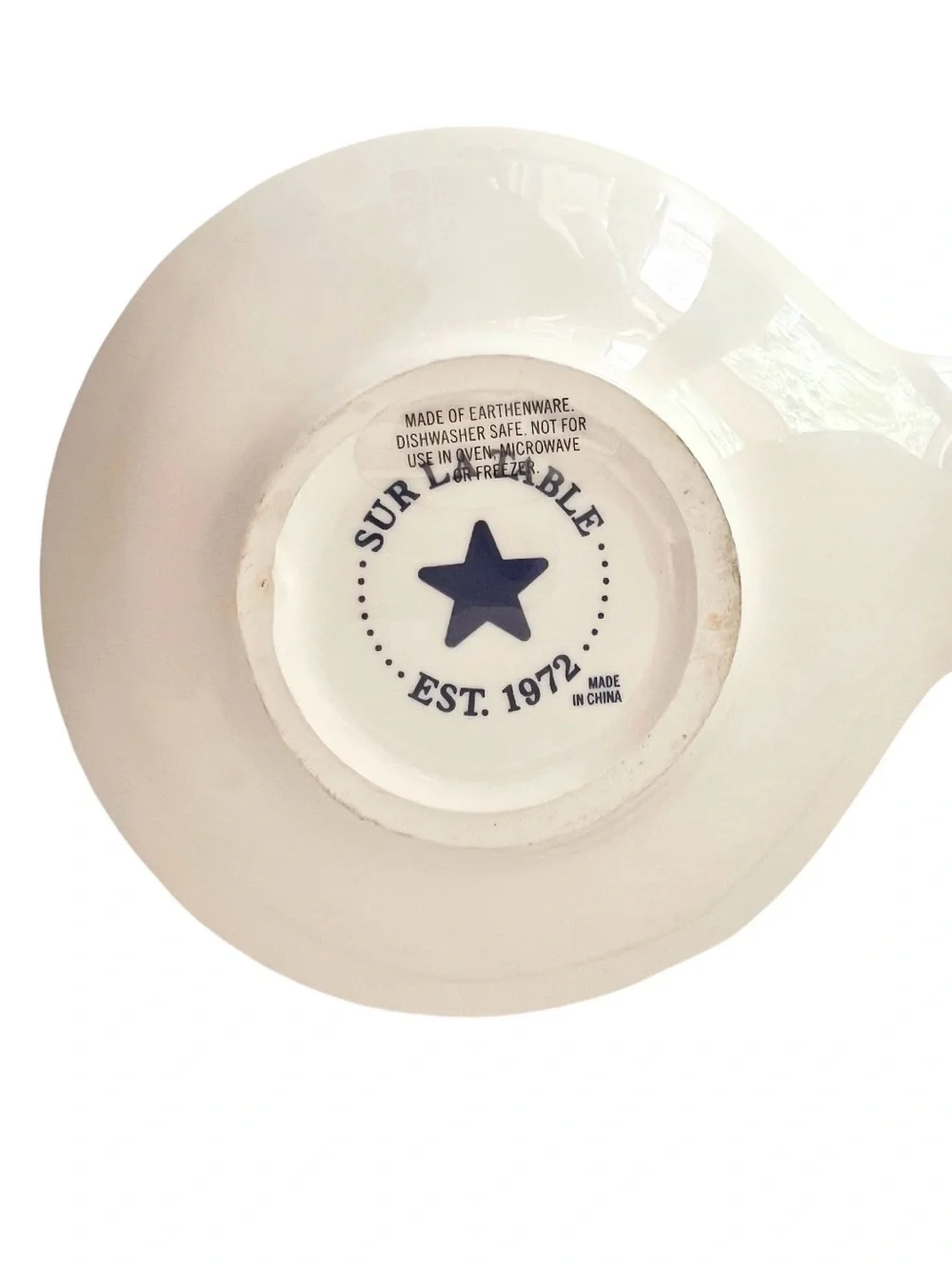 Sur La Table Americana Collection Earthenware Spoon Rest Patriotic Stars Stripes